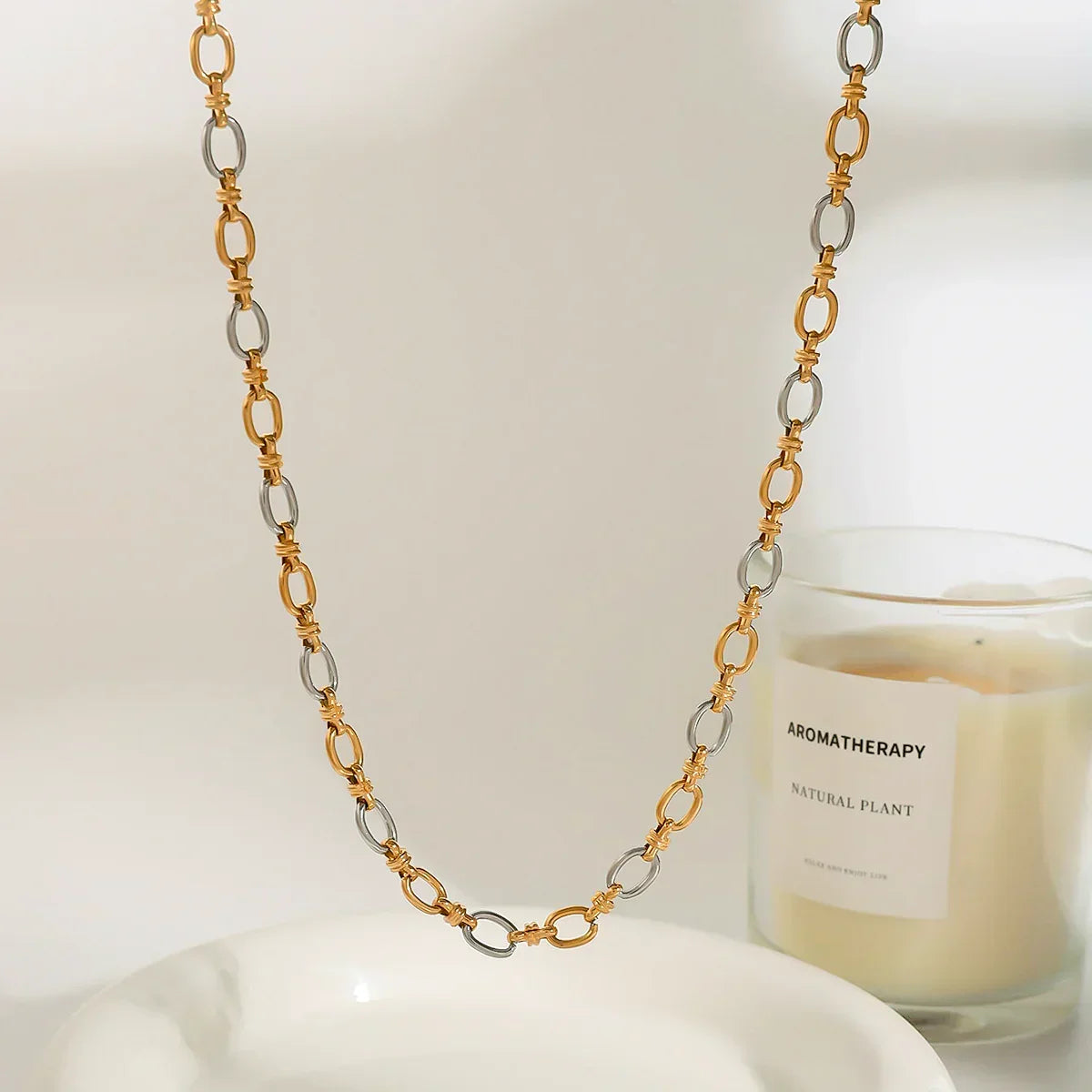 Julie Two Tone Gold Necklace