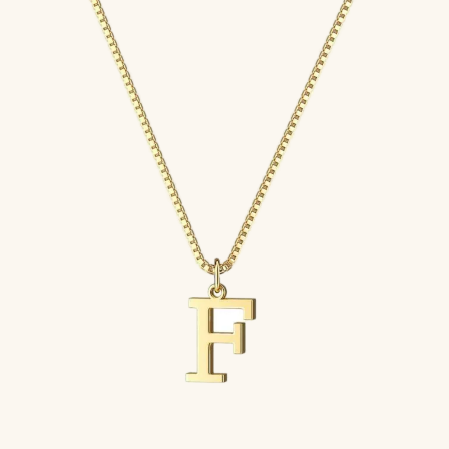 Gold Initial Necklace - Waterproof Hypoallergenic Stainless Steel with 16-Inch Adjustable Chain 33