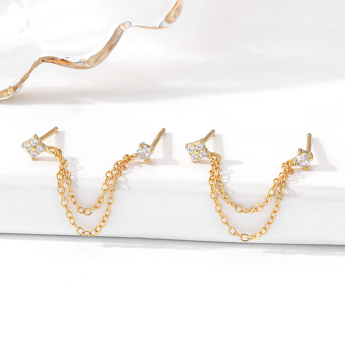 Daniella Diamond Chain Stud