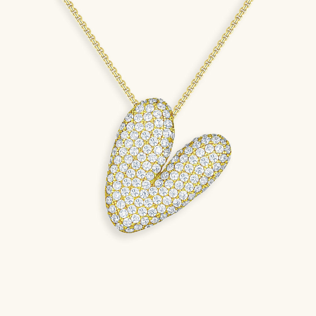 Personalized 18k Gold Initial Necklace with Diamond Simulant – Customizable Hypoallergenic Jewelry for Women 21