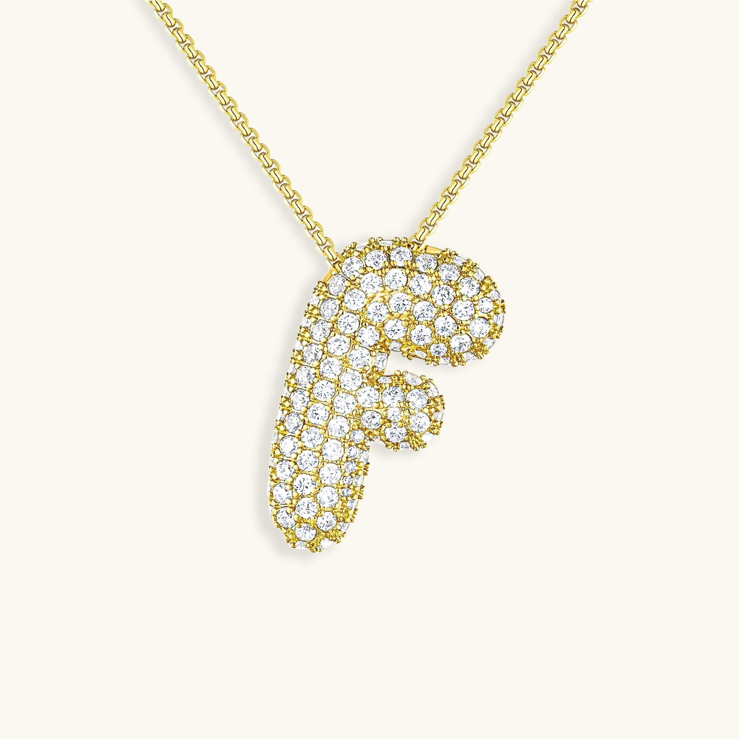 Personalized 18k Gold Initial Necklace with Diamond Simulant – Customizable Hypoallergenic Jewelry for Women 40