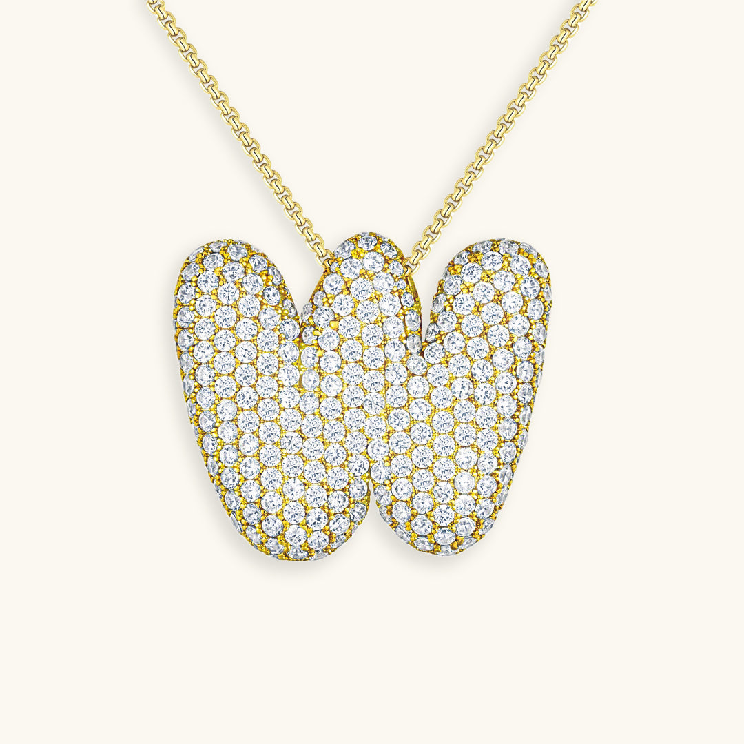 Personalized 18k Gold Initial Necklace with Diamond Simulant – Customizable Hypoallergenic Jewelry for Women 51