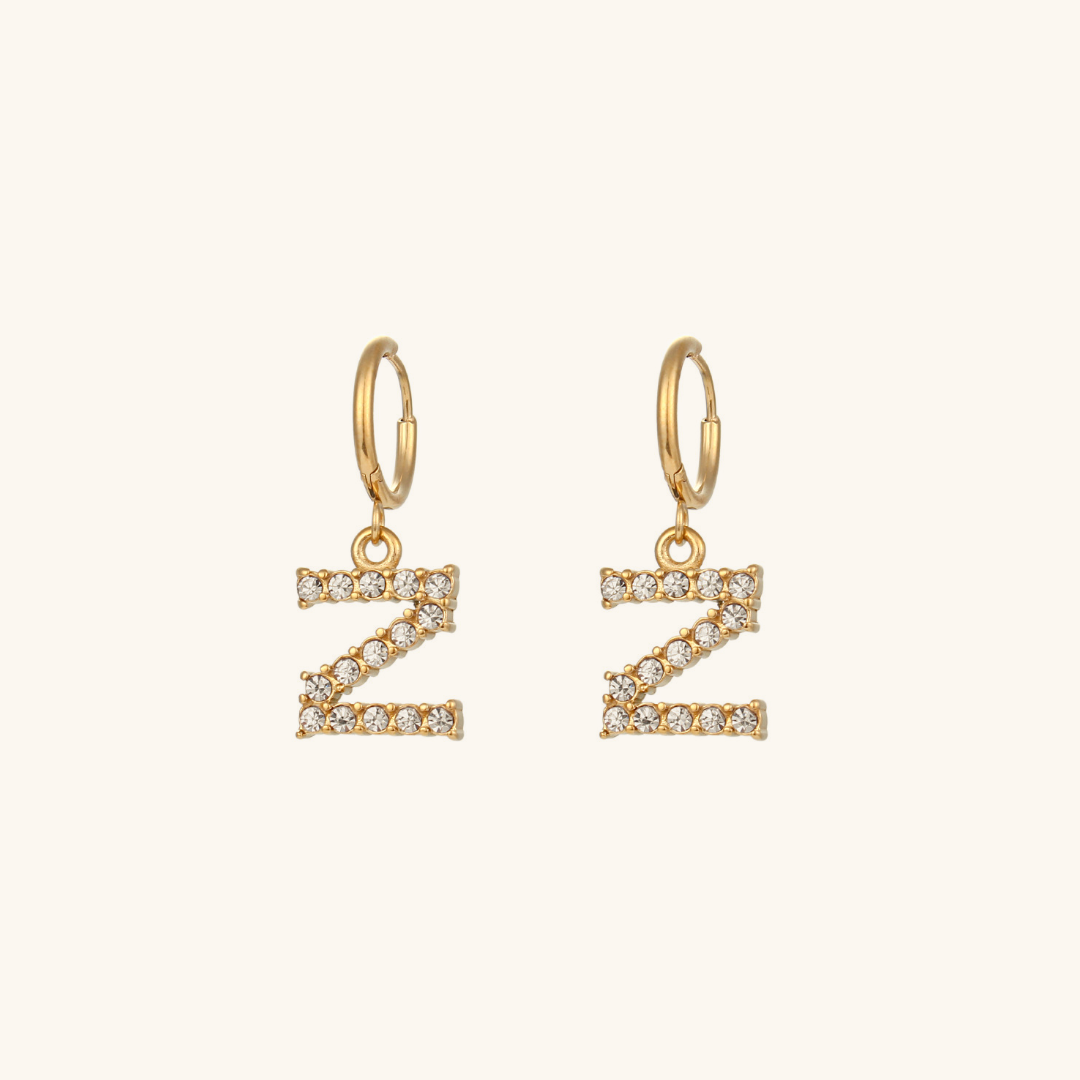 Emily Initial Letter Earrings