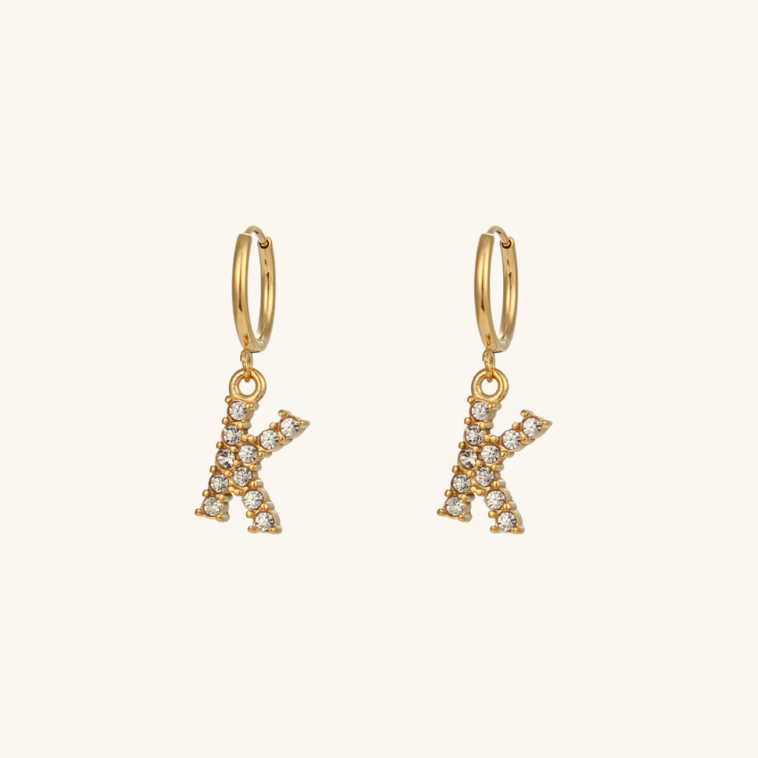 Emily Initial Letter Earrings