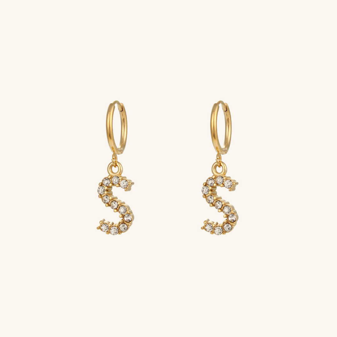 Emily Initial Letter Earrings