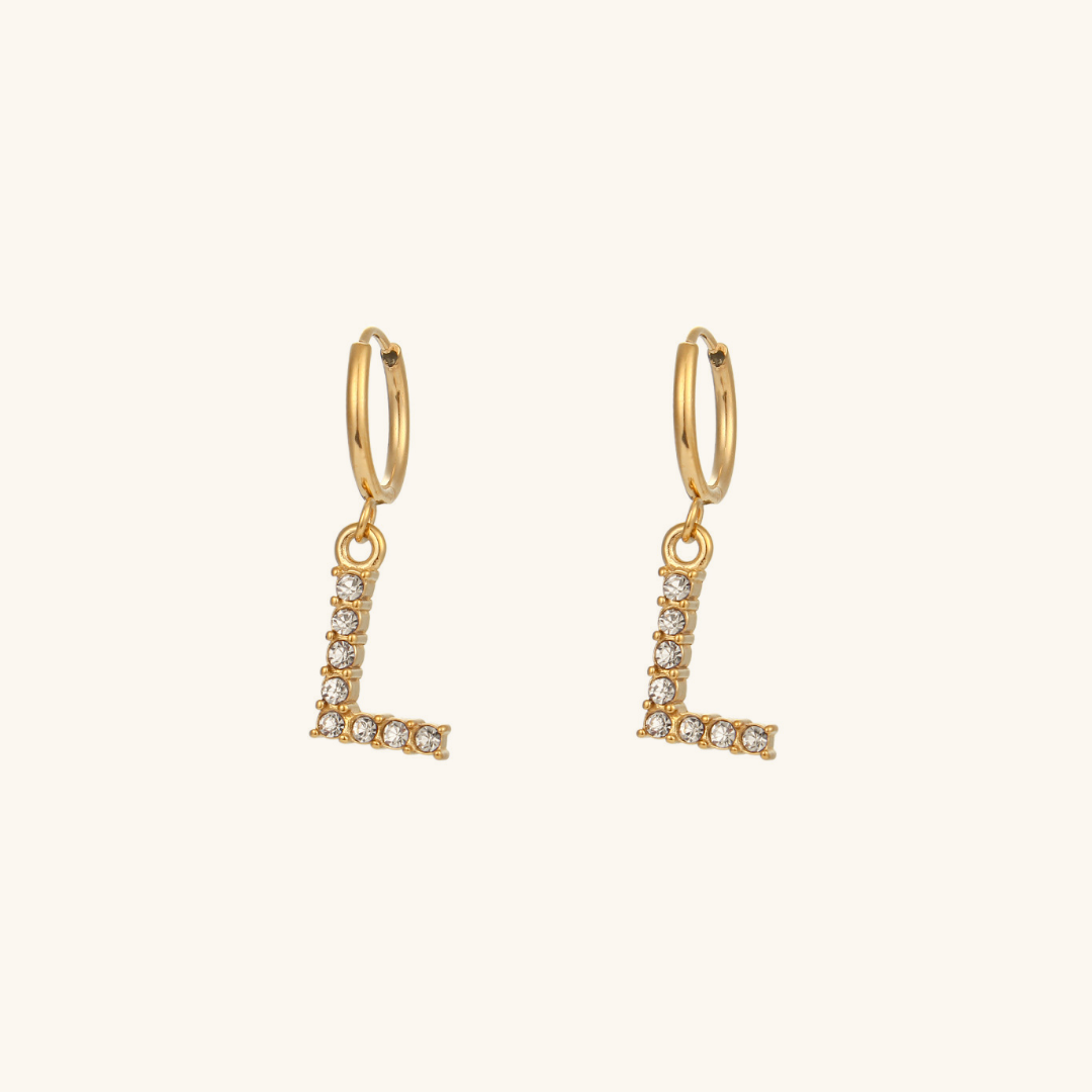 Emily Initial Letter Earrings
