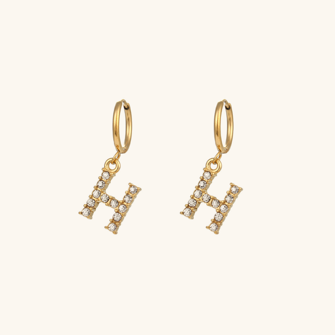 Emily Initial Letter Earrings