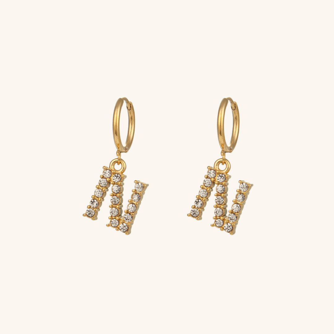 Emily Initial Letter Earrings