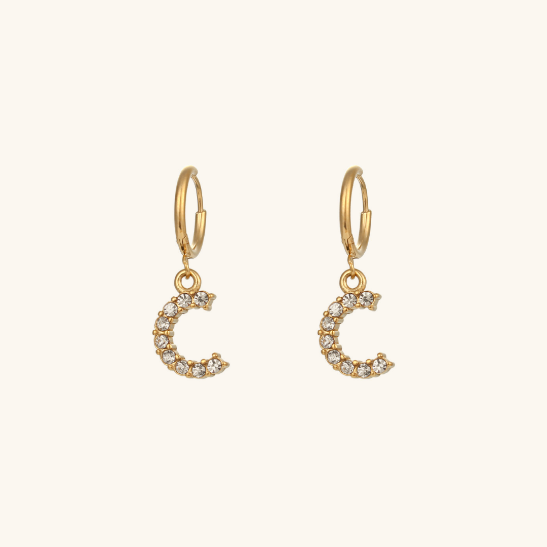 Emily Initial Letter Earrings