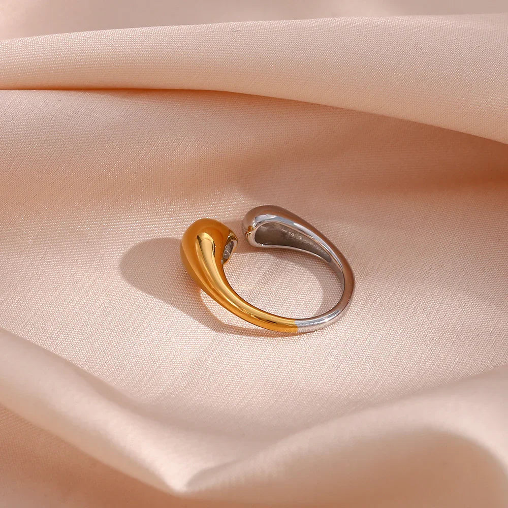 Addy Two Tone Gold Ring