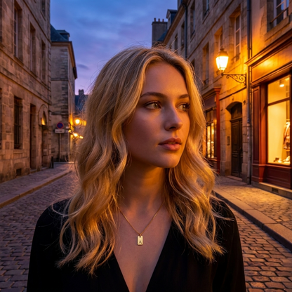 Abigail Initial Charm Necklace with Waterproof Design | Hypoallergenic Jewelry for Daily Wear 2