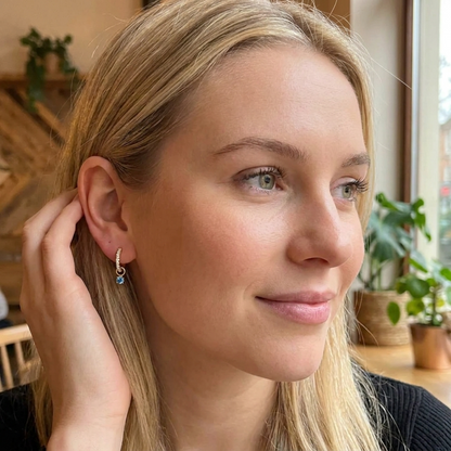 Adalee Diamond Hoop Earrings