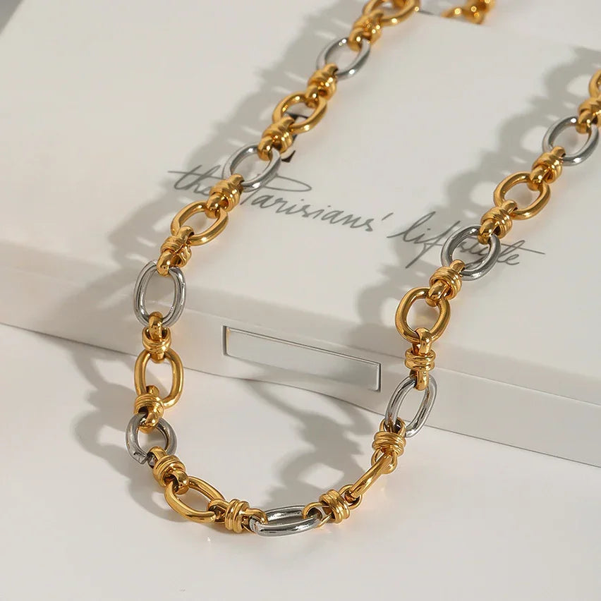 Julie Two Tone Gold Necklace