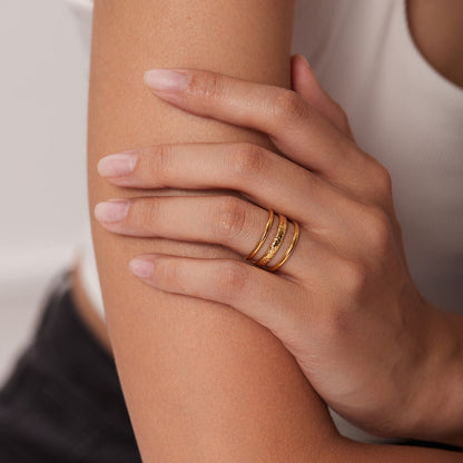 Amelia Three Band Ring