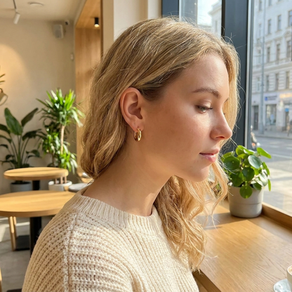 Alessia Bold Round Hoops