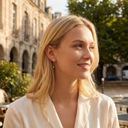 Amelia Crystal Drop Earrings