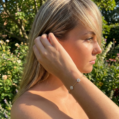 Amelia Flower Crystal Bracelet