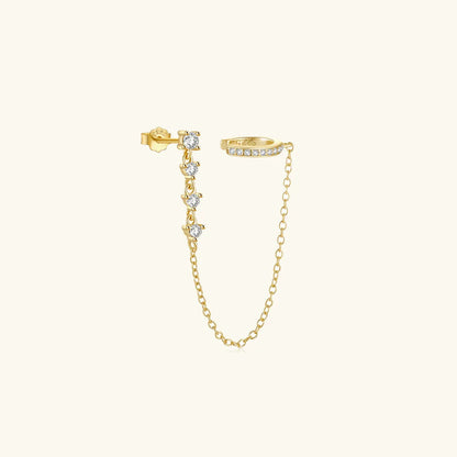 Liana Chain Cuff Earrings