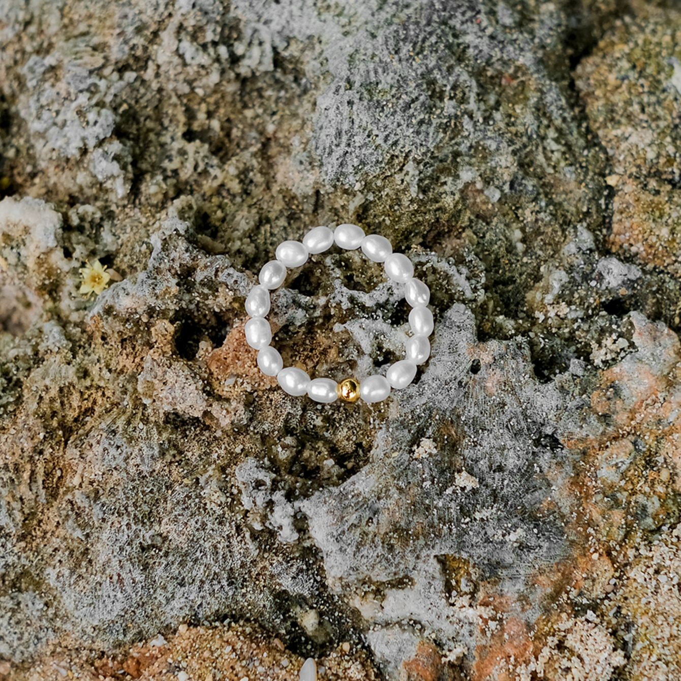 Aurora Pearl Band Ring with Ethically Sourced Freshwater Pearls – Stainless Steel-Plated 18k Gold, Hypoallergenic and Water Resistant 3