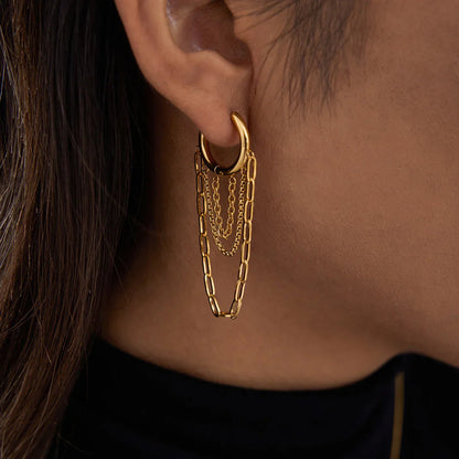 Anne Gold Hoop Earrings