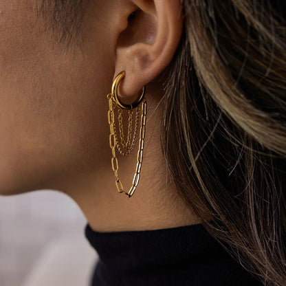 Anne Gold Hoop Earrings