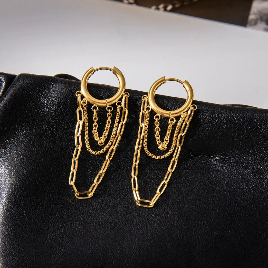Anne Gold Hoop Earrings