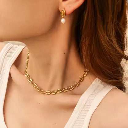 Camille Gold Seashell Necklace