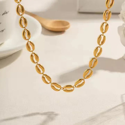 Camille Gold Seashell Necklace