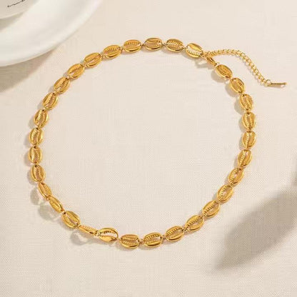Camille Gold Seashell Necklace