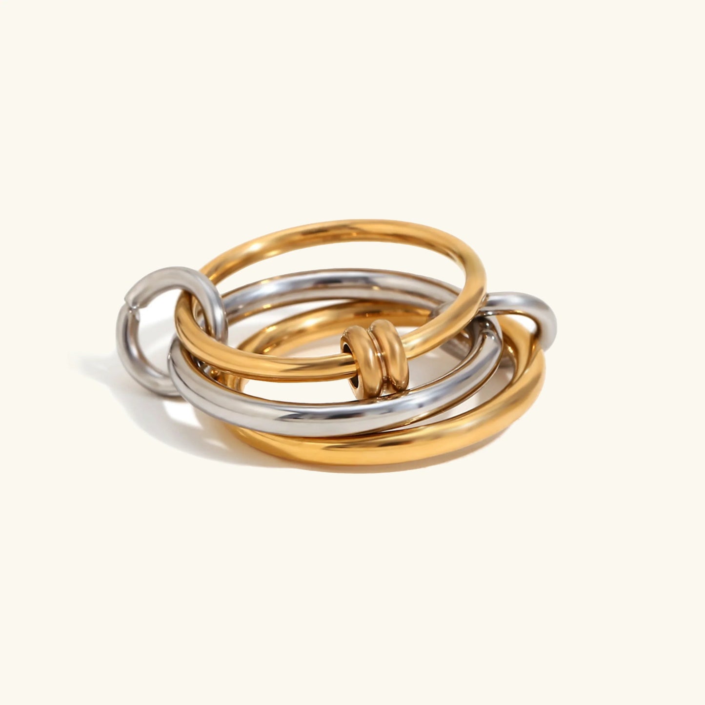 Gabriela Two-Tone Ring Stack