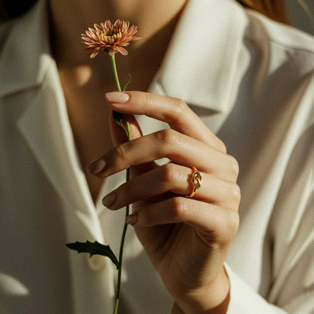 Abella Gold Knot Ring