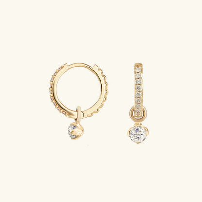 Adalee Diamond Hoop Earrings