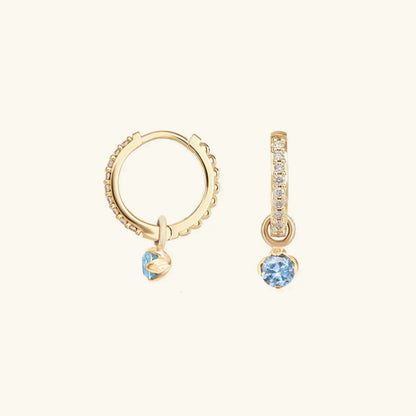 Adalee Diamond Hoop Earrings