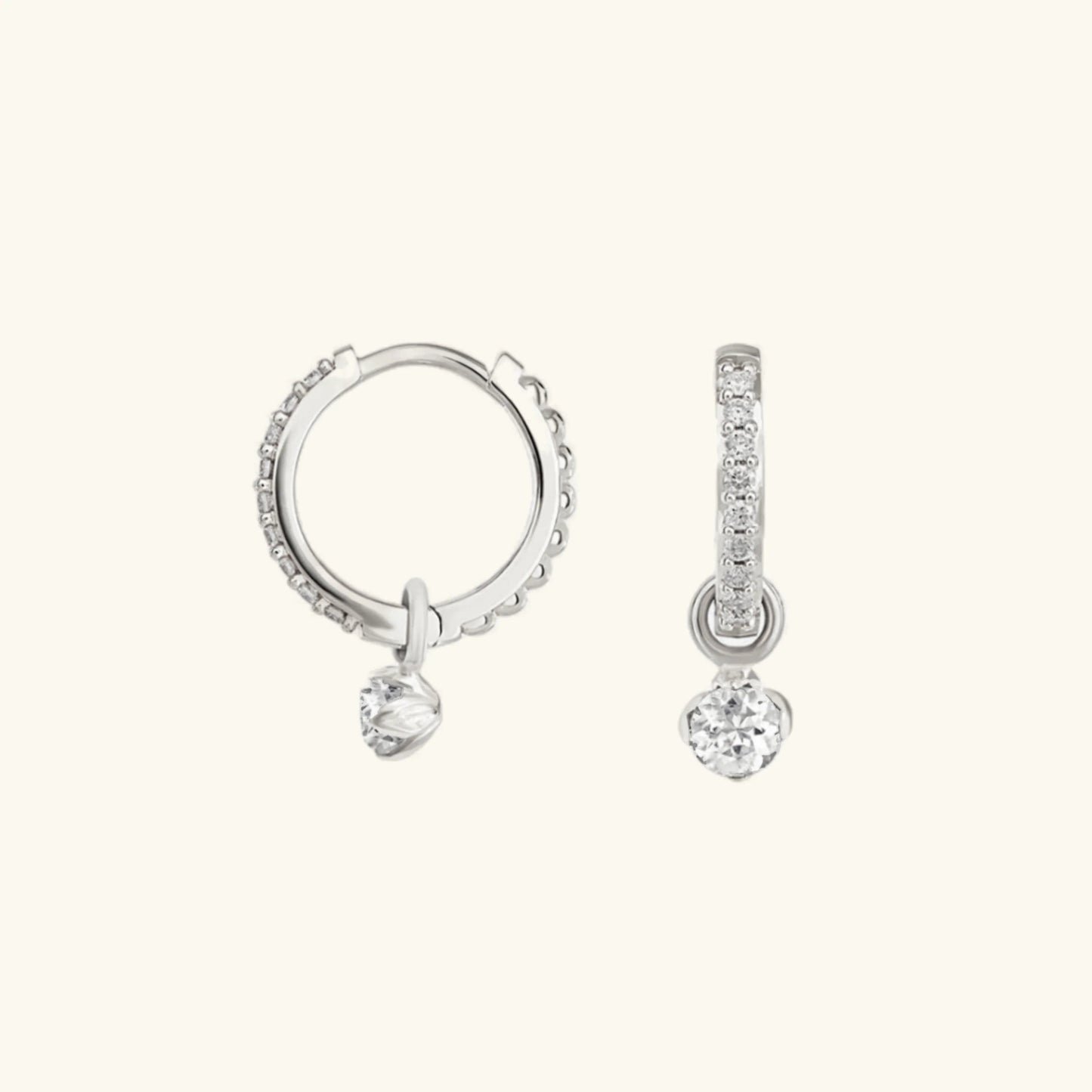 Adalee Diamond Hoop Earrings