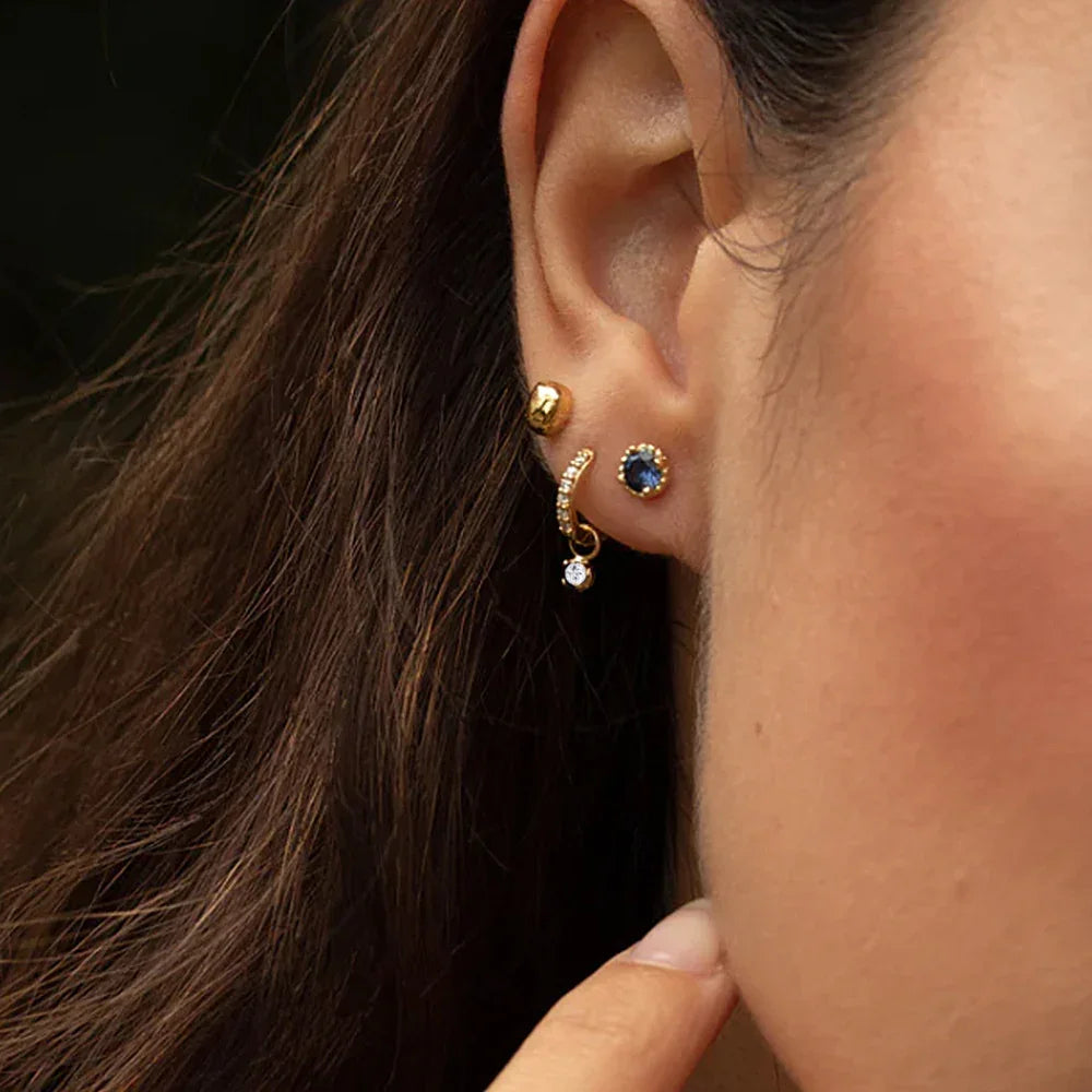 Adalee Diamond Hoop Earrings