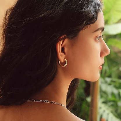 Alessia Bold Round Hoops