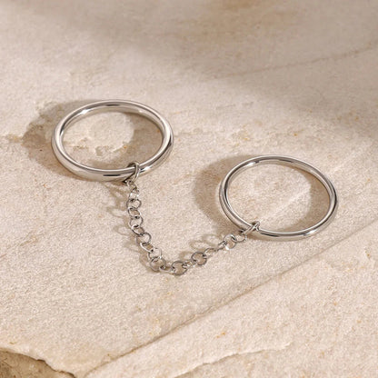 Mary Bridget Chain Stacked Ring