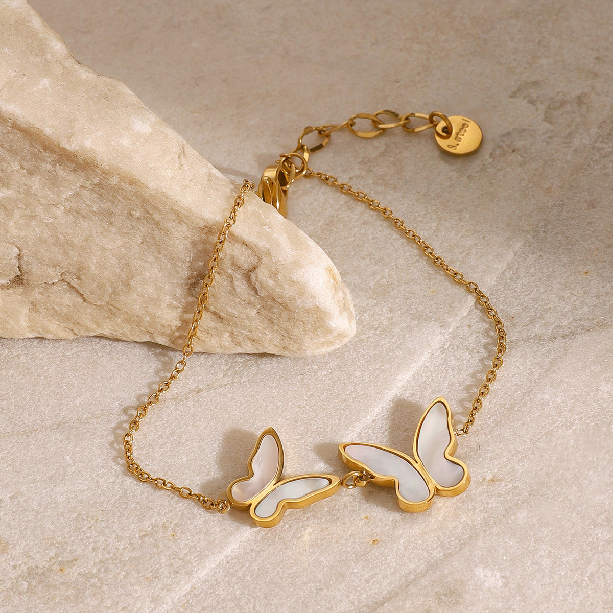 Linda Butterfly Pearl Bracelet