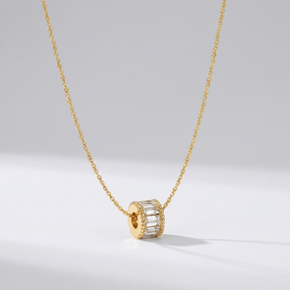 Calle Crystal Necklace | Waterproof Stainless Steel with 18K Gold Plating | Hypoallergenic Design for Daily Wear 7