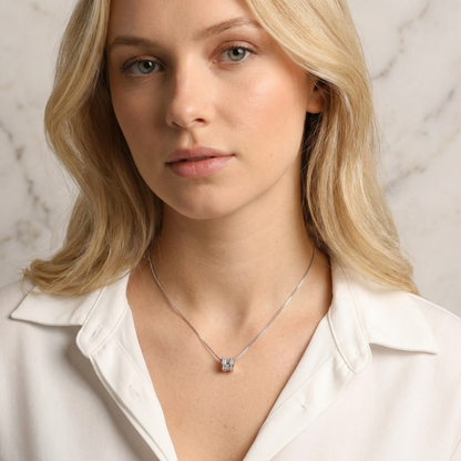 Calle Crystal Necklace | Waterproof Stainless Steel with 18K Gold Plating | Hypoallergenic Design for Daily Wear 9