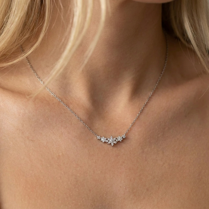 Camille Floral Sparkle Necklace