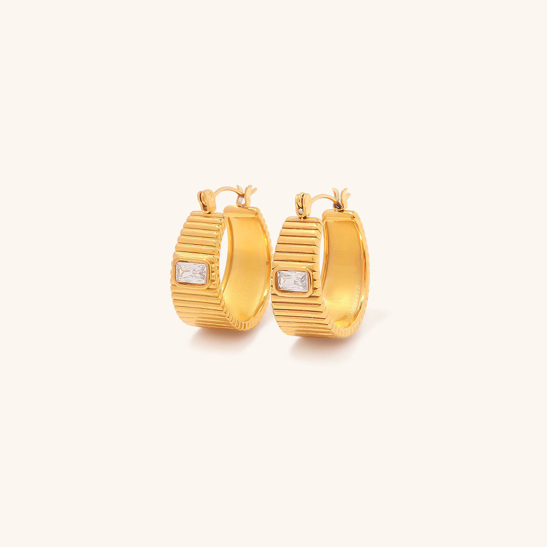 Hayley Gold Hoop Earrings