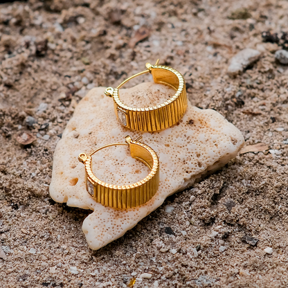 Hayley Gold Hoop Earrings