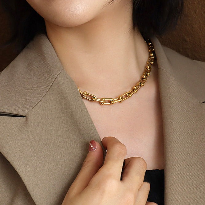 Cascade Collection | Gold Chain Necklace with Waterproof Design | Hypoallergenic Jewelry for Everyday Elegance 2