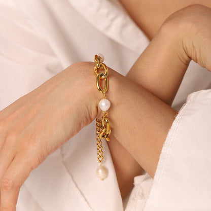 Valeria Chunky Freshwater Pearl Bracelet