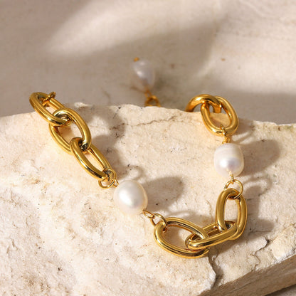 Valeria Chunky Freshwater Pearl Bracelet