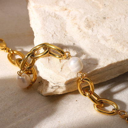 Valeria Chunky Freshwater Pearl Bracelet