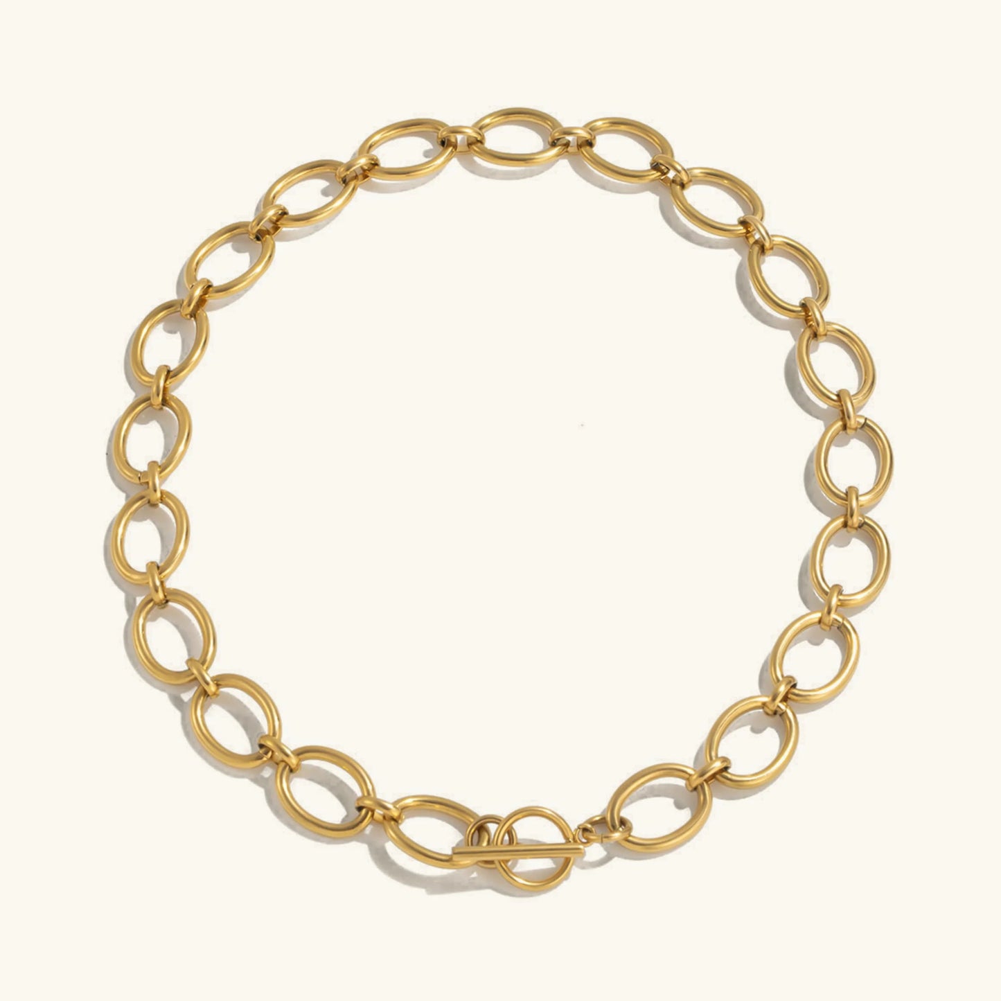 Jane Chunky Gold Chain Necklace