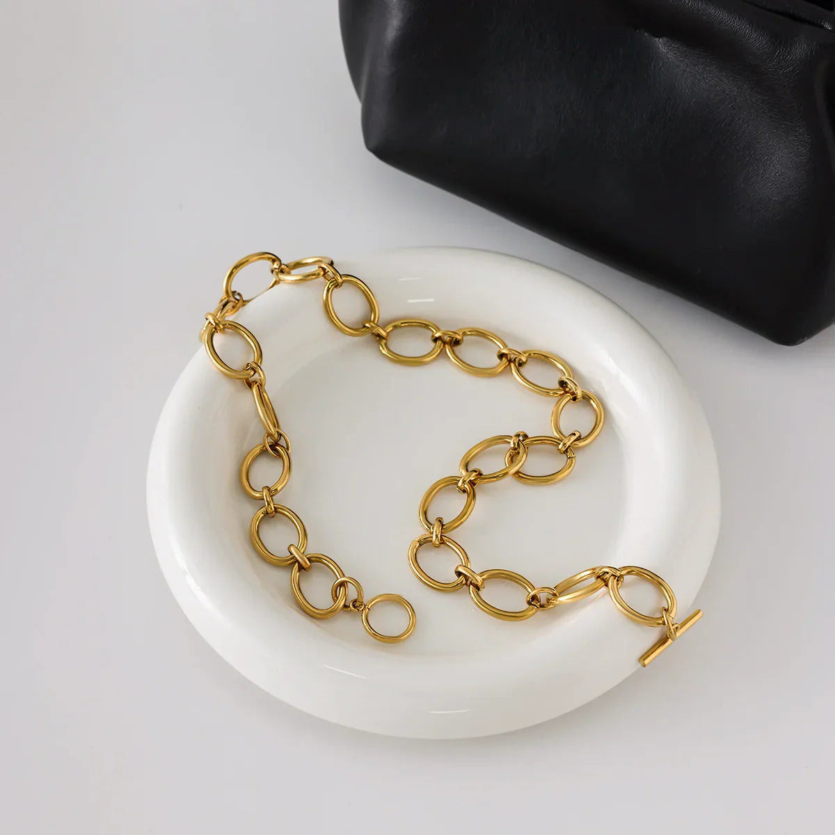 Jane Chunky Gold Chain Necklace