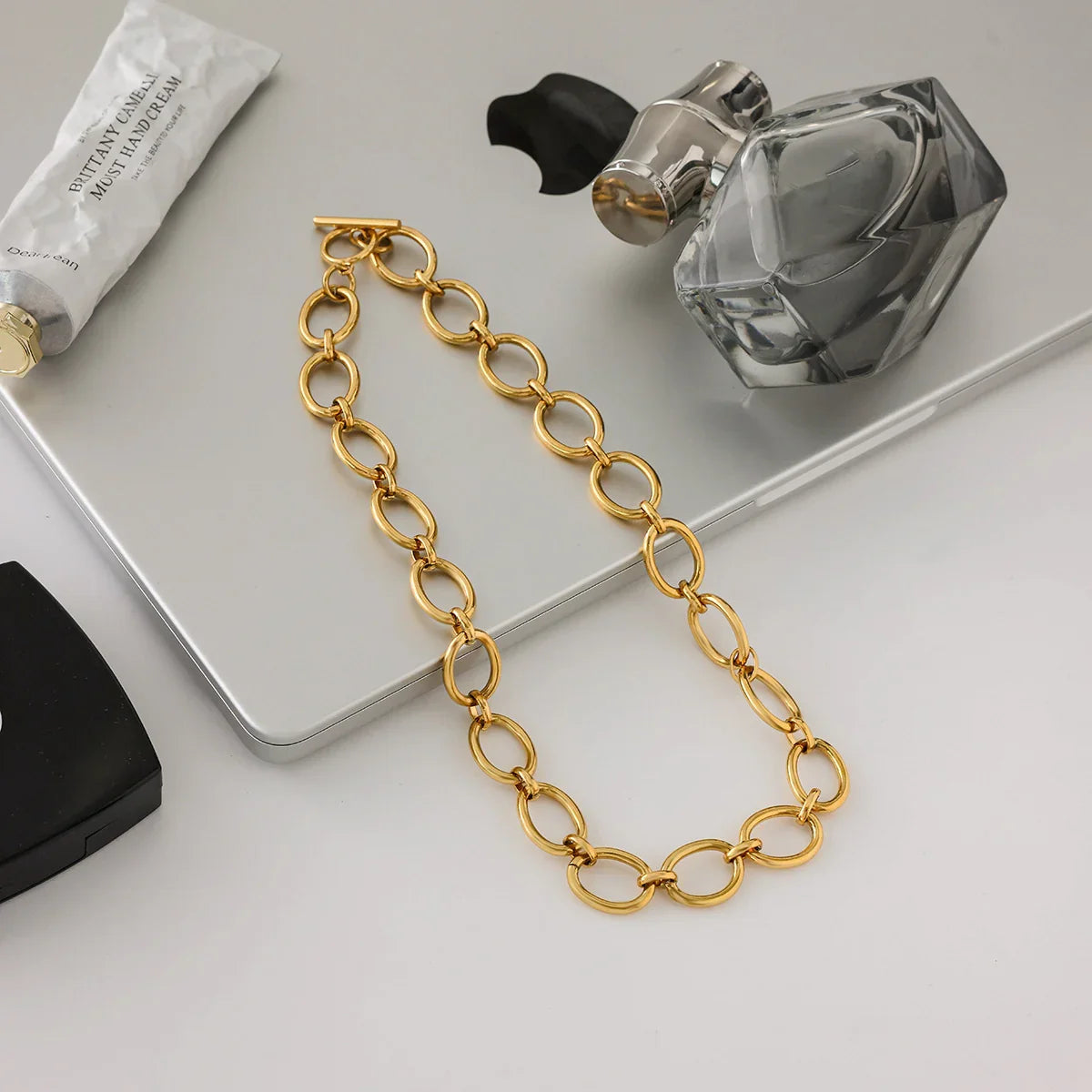 Jane Chunky Gold Chain Necklace